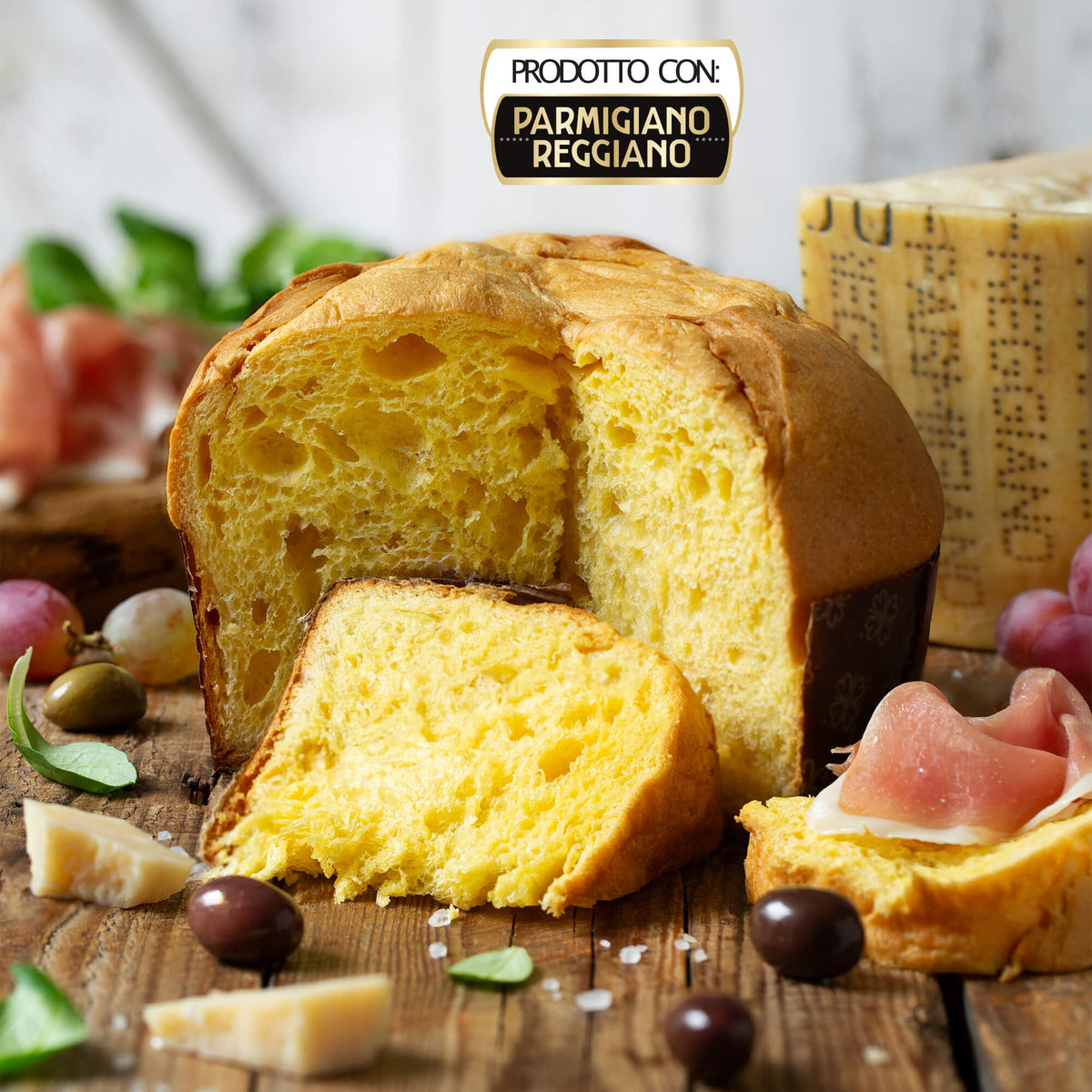 Panettone salé au Parmigiano Reggiano