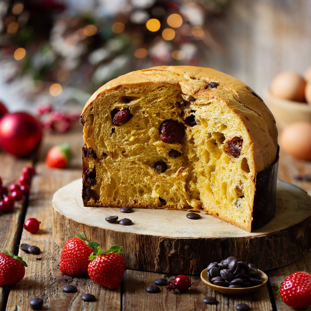 Panettone Fraise et Chocolat