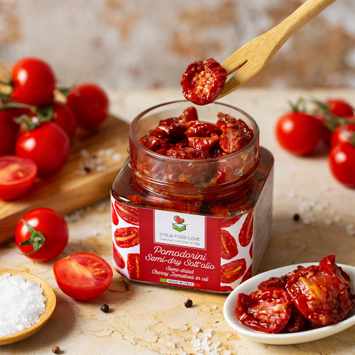 Tomates Cerises Semi-Séchées