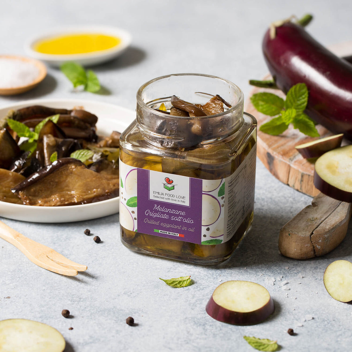 Aubergines Grillées à l'Huile